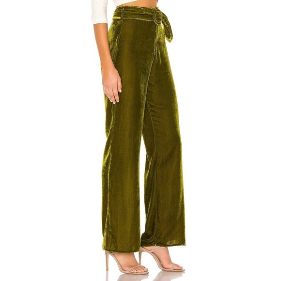 Tularosa Ruth Pants Velvet Moss Green Revolve XS - Picture 3 of 7